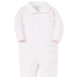 Kissy kissy pink pajama neckline white Pima cotton 0-3 months